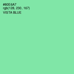 #80E6A7 - Vista Blue Color Image